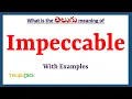 Impeccable Meaning in Telugu Impeccable in Telugu Impeccable in Telugu Dictionary