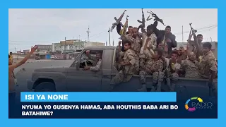 🔴LIVE: ISI YA NONE: Nyuma yo gusenya Hamas, aba Houthis baba ari bo batahiwe?
