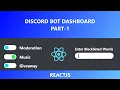 Discord Bot Dashboard Part 1