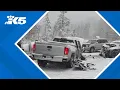 Stevens Pass closed due to 3-vehicle crash