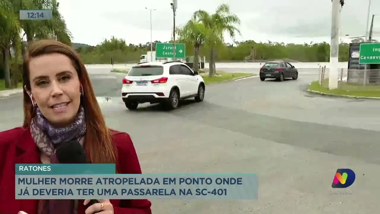 Mulher morre atropelada na SC-401 em Florianópolis