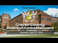 Craven County Board of Commissioners Regular Meeting - April 20 2026