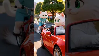 القط شاكك في أمه 