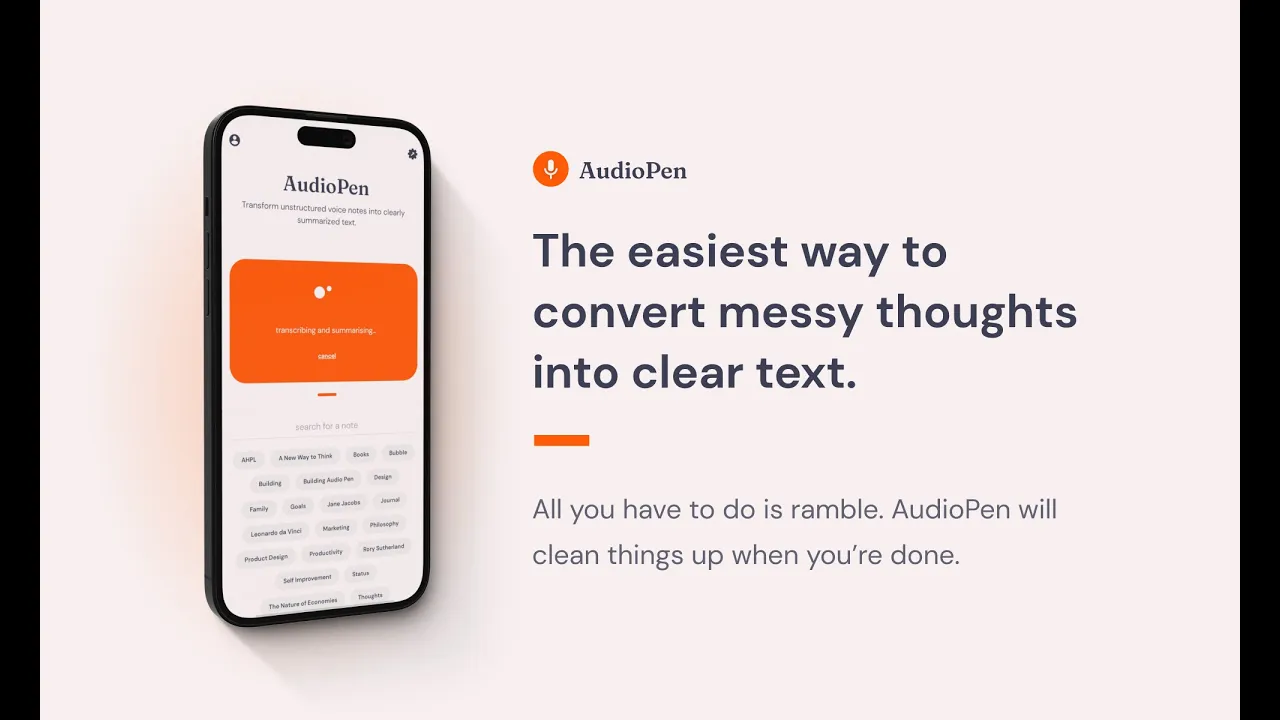 AudioPen – How it works (video thumbnail)