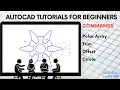 AutoCAD Tutorial - Polar Array Trim Offset and Circle