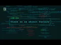 Class as an object factory Message Passing