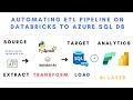 Automating Stock Data ETL pipeline using Python API on Databricks to Azure Sql Database
