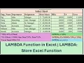LAMBDA Function in Excel LAMBDA Function and Name Manager in Excel Lambda Store your Function