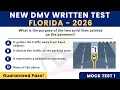 2026 FLORIDA DMV Written Test Florida Permit Practice Exam Drivers Test FL Handbook Questions