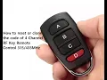 How to reset or clone the code of 4 Channel RF Key Remote Control from ebay