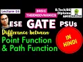 Difference between Point Function and Path Function Thermodynamics GATE MechOnlineLectures