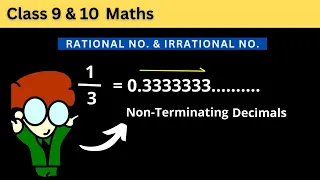 Rational Irrational No Terminating Non-terminating Decimals Class 9 10 Maths