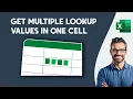 Lookup and Return Multiple Values in One Cell in Excel - MLOOKUP function