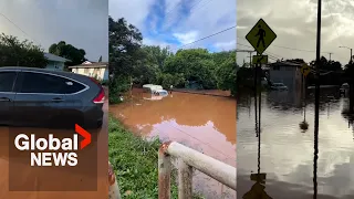 Thousands evacuated as floods overwhelm Hawaii s Oahu Island