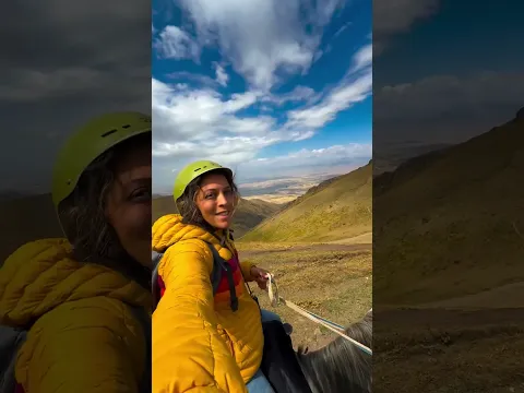 Horseback riding on a random Tuesday in Kyrgyzstan #kyrgyzstan #horseriding