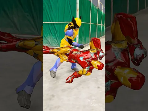 Spider-Man Saved And Revive Ironman From Wolverine Traps #shorts #youtubeshorts #gta5