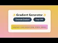 How To Create A Gradient Generator With HTML CSS JS HMTL Project For Beginners