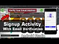 Create Firebase Register Activity With Email Verification In Android Studio - JAVA