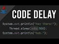 How to DELAY CODE in Java simple easy