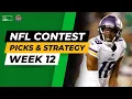 Circa Sports Million Survivor Week 12 NFL Picks Analysis Gridiron Gamble Podcast