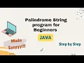 Frequently Asked Java Program Palindrome String How to Check Given String is Palindrome or Not