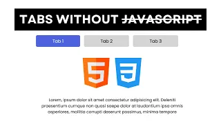 Just Create Tabs Using HTML and CSS - No JS Required