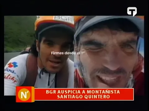 BGR auspicia a montañista Santiago Quintero