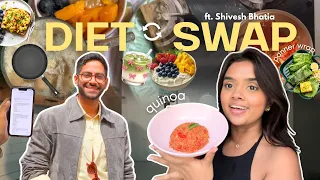 I followed @BakeWithShivesh Diet for a day | 🌯🧃