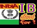 IB stand for