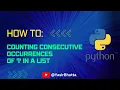Python Exercises for Beginners Counting Consecutive Occurrences of 1 in a List