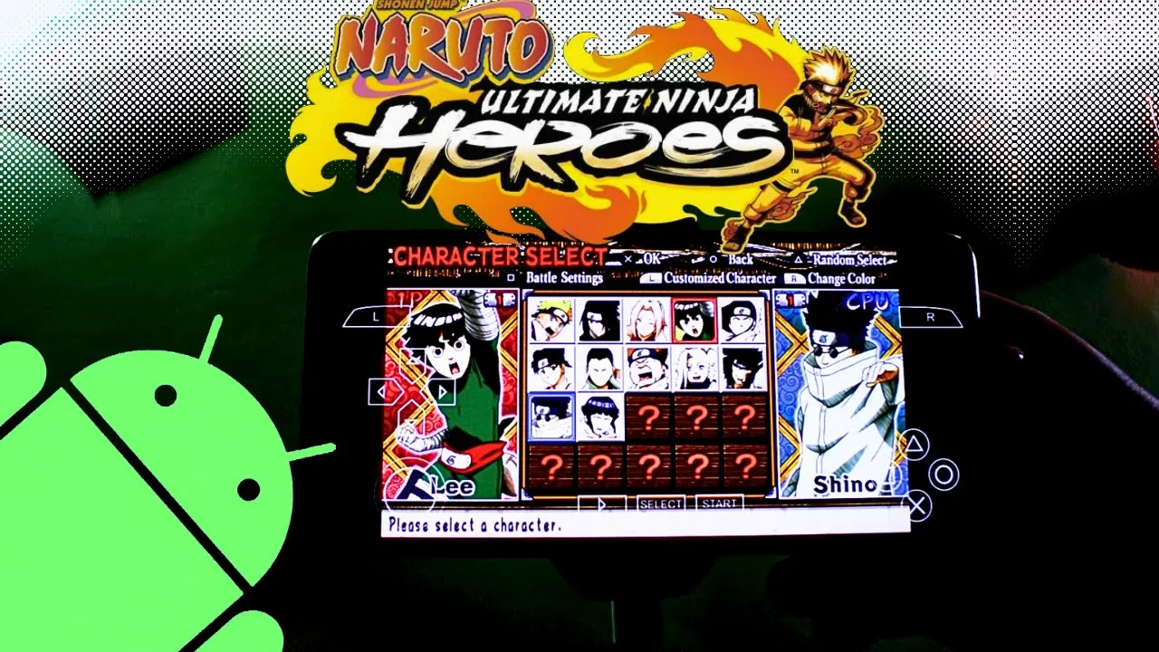 Naruto Ultimate Ninja Heroes Android Gameplay | PSP Emulator Android | PPSSPP Gold