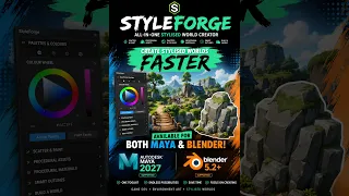 StyleForge - All-in-One Stylised World Creator Blender Maya 3ds Max