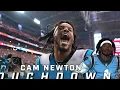 Cam Newton yells I M BACK after first TD in return to Panthers