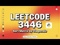 Leetcode 3446 Sort Matrix by Diagonals Daily Challenges 28-08-25 Using Python