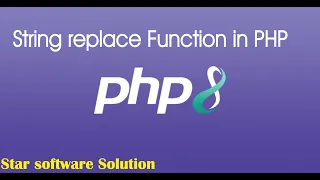 How to use string replace function in PHP String replace function in PHP