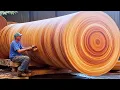 Download Lagu Woodturner transformeert enorm Redwood Log in een meesterwerk | door @woodworkingproducts