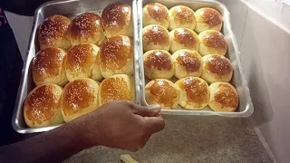 Pão de hambúrguer ou Pão tipo brioche