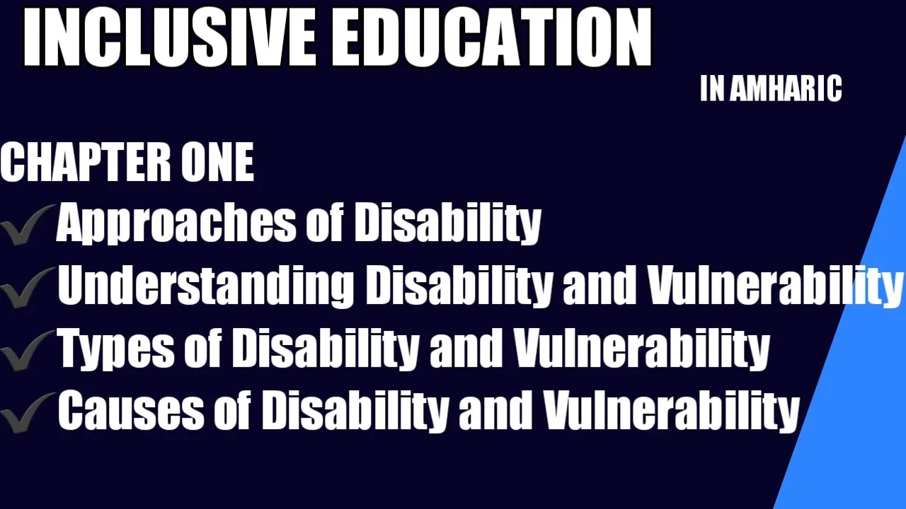 INCLUSIVENESS chapter 1-Understanding Basic Terms, Disability and Vulnerability#inclusiveeducation