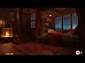 Уютная атмосфера хижины - Звуки камина и Звуки грома