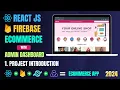 Build Ecommerce App with React And Firebase React Ecommerce App React Projects For Beginners