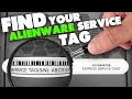 How To Find Your Service Tag on the Dell Alienware Laptop