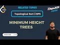 Leetcode 310 Minimum Height Trees Topological Sort BFS 23April2024