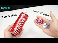How to make Captain America s Shield using SODA can - SUPER EASY DIY