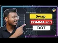 Python Interview Question Swap Comma and Dot in a String