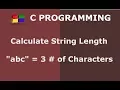 C Program To Calculate String Length Hindi