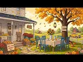 Download Lagu It’s autumn 1950s at a cozy farmhouse porch with oldies music playing in another room for unwind