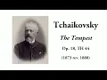 Tchaikovsky: The Tempest, Op. 18 (with Score)