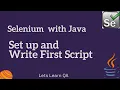 Selenium WebDriver Java Write your First Automation Script