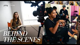 BTS with Natalia Bryant Brenda Song Magic Johnson Making of The Lakers Film