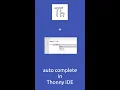 auto complete in